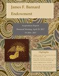 James F. Barnard Endowment, Acquisitions Report, Biannual Meeting, April 25, 2017, FY 2016-2017