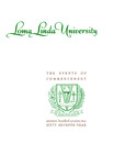 Commencement Program 1972 by Loma Linda University