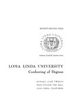 Commencement Program 1977 by Loma Linda University
