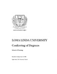 Commencement Program 1980 (School of Nursing) by Loma Linda University