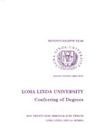 Commencement Program 1983 by Loma Linda University