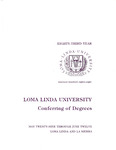 Commencement Program 1988 by Loma Linda University