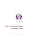 Commencement Program 1990 by Loma Linda University