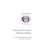 Commencement Program 1996 by Loma Linda University