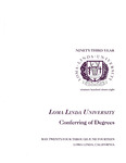 Commencement Program 1998 by Loma Linda University