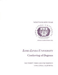 Commencement Program 1999 by Loma Linda University