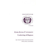 Commencement Program 2000 by Loma Linda University
