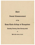 Commencement Program 1909 by College of Medical Evangelists
