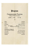 Commencement Exercises 1924