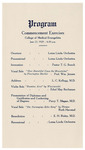 Commencement Exercises (School of Medicine) 1929
