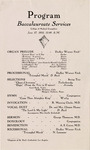 Commencement (Baccalaureate Services) 1933 by College of Medical Evangelists