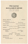 Commencement (Baccalaureate Services) 1934
