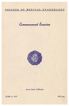 Commencement Exercises 1937 by College of Medical Evangelists