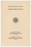 Commencement Services 1950