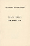 Commencement Program 1954 by College of Medical Evangelists