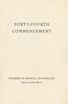 Commencement Program 1956 by College of Medical Evangelists