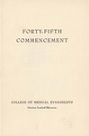 Commencement Program 1957 by College of Medical Evangelists