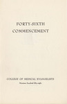 Commencement Program 1958 by College of Medical Evangelists