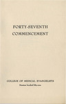 Commencement Program 1959 by College of Medical Evangelists
