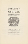 Commencement Program 1960 by College of Medical Evangelists