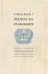 Commencement Program 1961 by College of Medical Evangelists