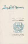 Commencement Program 1964 by Loma Linda University
