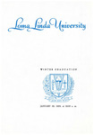 Commencement Program 1969 (Winter Graduation)