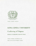 Commencement Program 1976-B (School of Medicine)