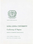 Commencement Program 1977-B (School of Medicine) by Loma Linda University