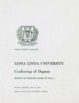 Commencement Program 1978-A (School of Medicine) by Loma Linda University