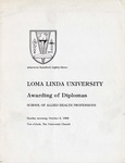 Commencement Program 1983 (School of Allied Health Professions) by Loma Linda University