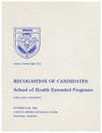 Commencement Program 1983 (School of Health Extended Programs)