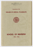 1953-1954 Bulletin by College of Medical Evangelists