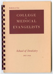 1957-1958 Bulletin by College of Medical Evangelists